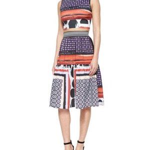 NWOT Clover Canyon Tiered Midi Pull On Skirt Size M